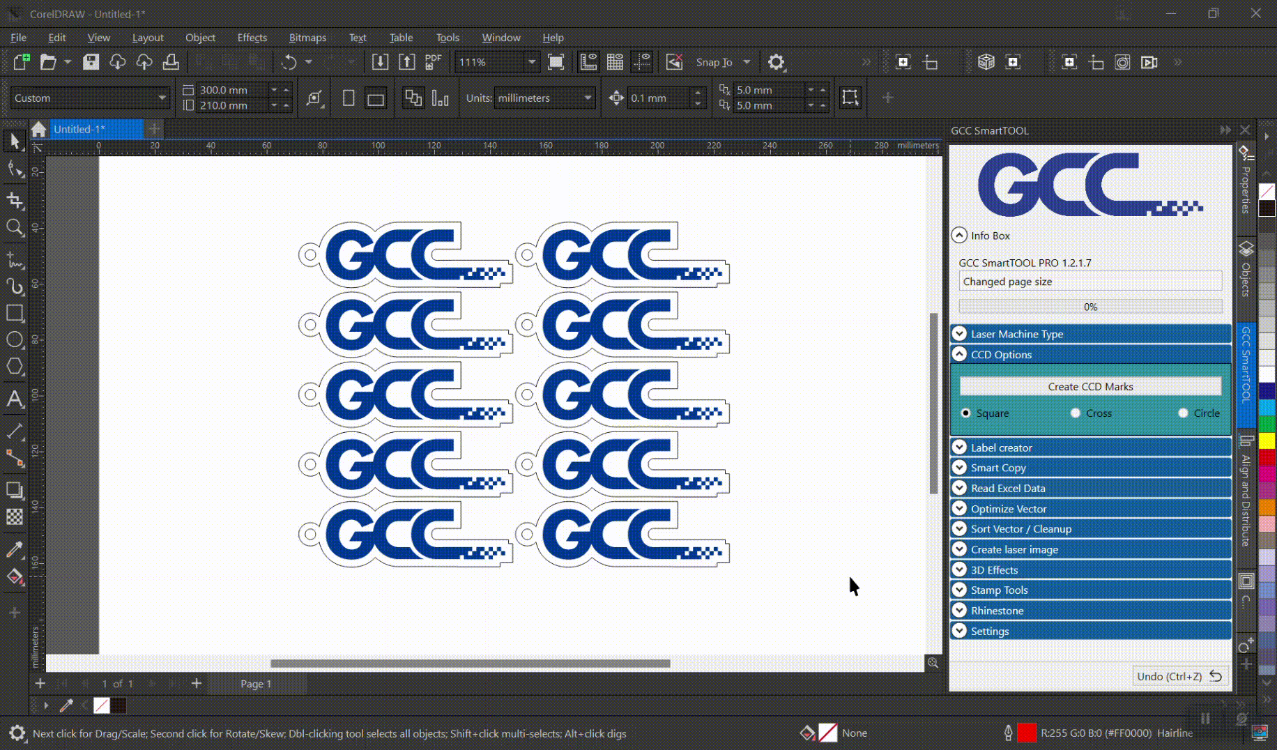 20ips Processing speed with DC servo motor to boost productivity while maintaining precision. | GCC Laser E200S Series Desktop Laser Engraver Feature